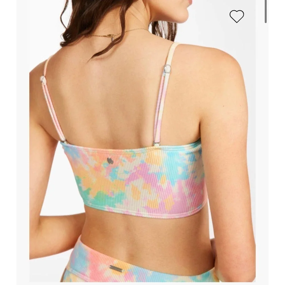Billabong Rainbow Tide Sunny Tube Bikini Top Size Medium